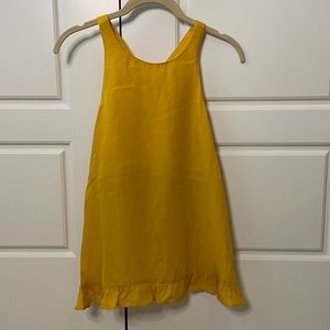Alice&Trixie open back yellow halter top gold